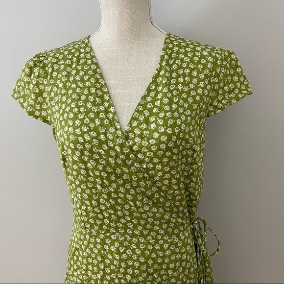 Reformation Zena Green Jessie Wrap Dress NWT - Picture 2 of 5
